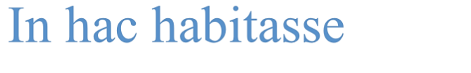 In hac habitasse